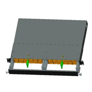 FTTH rak ODF serat optik 19 inci rak Server jaringan tambalan optik Panel rak rangka distribusi serat optik