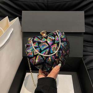 Düğün Gelinlik Balo Elmas Taşlı Çanta Kadın Boncuklu Kristal Debriyaj Abiye Çanta - Product Image 1