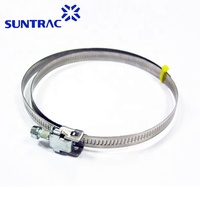 Collier de serrage standard à dégagement rapide non perforé de style allemand, largeur de bande 9 mm, en acier inoxydable SUNTRAC Q01