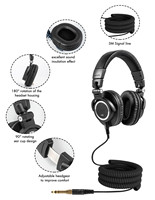 Casque supra-auriculaire filaire 6,35 mm avec chipset BK, non étanche, moulage privé, ajustement personnalisé, fabriqué en Chine, vente en gros d'usine GUA
