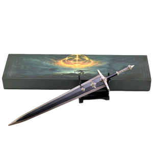 Set Regalo Serie Elden Ring: Armi all'Ingrosso, Spada Grande <span class=keywords><strong>Luna</strong></span> Nera, Coltello Protesico Maraniano, Spade Interamente in Metallo Disponibili per la Vendita al Dettaglio - Product Image 5