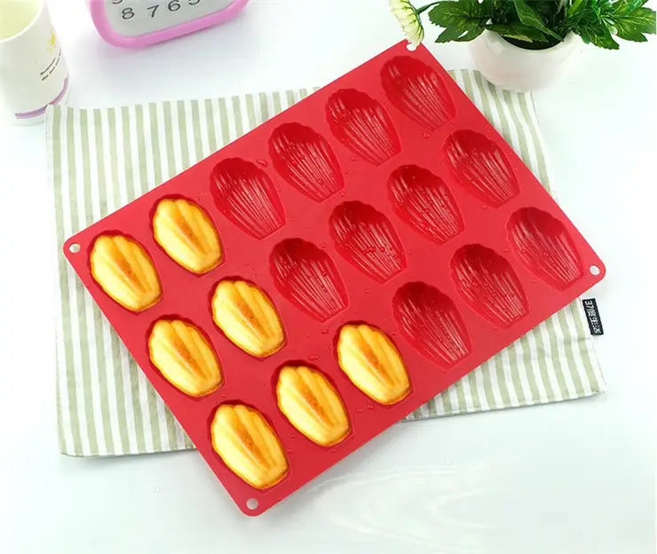 P0797 Food Grade Madeleine shell Shaped silicone cake mold chocolate molds cake in silicone