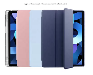 Venta al por mayor a prueba de golpes TPU Back Trifold Stand Smart Soft Tablet Cover Case para <span class=keywords><strong>iPad</strong></span> Air 4 <span class=keywords><strong>5</strong></span> <span class=keywords><strong>iPad</strong></span> <span class=keywords><strong>10</strong></span> <span class=keywords><strong>Pro</strong></span> 11 <span class=keywords><strong>Pro</strong></span> 12,9 - Product Image 2