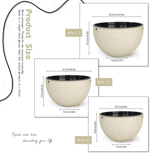 Jardinière suspendue auto-arrosante en nid d'abeille avec chaîne, pot de fleurs en plastique durable avec drainage, <span class=keywords><strong>pour</strong></span> intérieur, extérieur, <span class=keywords><strong>balcon</strong></span>, maison, jardin - Product Image 2