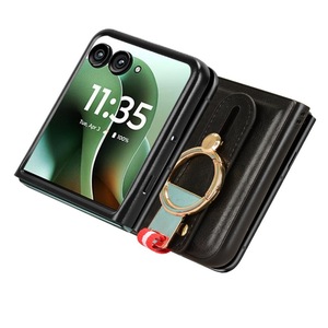 Funda para Teléfono Móvil <span class=keywords><strong>Motorola</strong></span> Moto Razr 60 Ultra con Correa de Muñeca Multifuncional de Cuero PU, Cubierta Trasera Protectora para la Cámara - Product Image 5