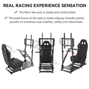 GY085 Siège de jeu <span class=keywords><strong>personnalisable</strong></span> Station de jeu de cockpit avec sièges baquets Sièges de simulateur de course Sim pour divertissement VR de haute technologie - Product Image 5