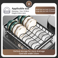 Égouttoir à vaisselle pour plan de travail de cuisine, plateau de drainage pour planche à découper, organisateur de rangement pour coin de comptoir de cuisine, gain de place