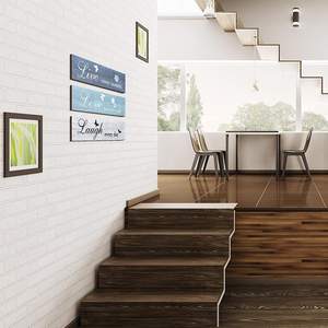 3 Stuks Rustieke Houten Bord Muur Decor <span class=keywords><strong>Live</strong></span> Liefde En Lach Citaat Bord Boerderij Muurbevestiging Decoratie Voor Thuiskantoor Bruiloft - Product Image 3