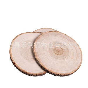 Wooden <b>Slice</b> Decorative Ornaments Natural <b>Wood</b> Color Handmade For Craft And Photography Props - Product Image 5
