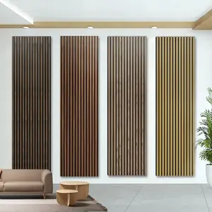 Natural Wood Veneer Acupanel Wood Wall Panels Wall Soundproofing Panels Sound Absorbing Acoustic Wall Panels For Studio