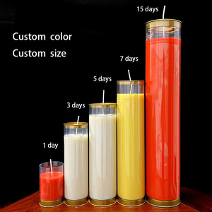 Bougie en cire de beurre pour rituels bouddhistes, longue durée de combustion, parfumée, en pot, pour les cérémonies de prière au temple - Product Image 1