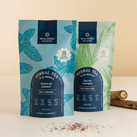 Sachet Doypack Personnalisé avec Logo, Anti-odeur, Qualité Alimentaire, Scellable à Chaud, Refermable, en Mylar, pour Poudre et Thé – Vente en Gros