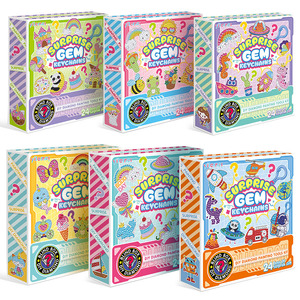 Porte-clés de peinture diamantée style dessin animé moderne, DIY pour enfants, en acrylique, boîte mystère transfrontalière, autocollant artistique HOLEHOLE, Stock Lu Hua Art - Product Image 6