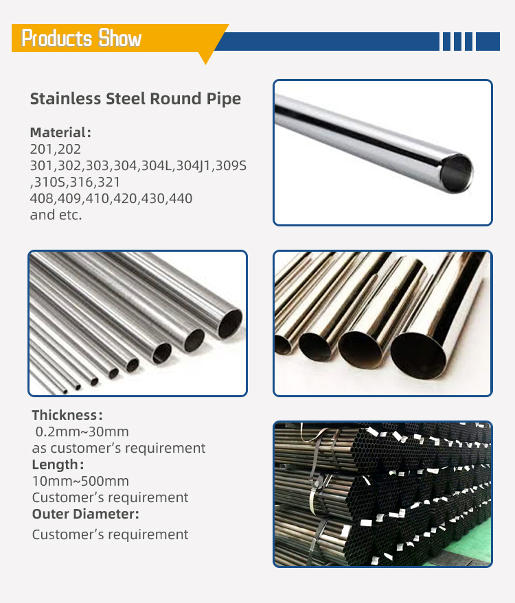 ASTM Sus 1 4462 Duplex Inox Stainless Steel Pipe ERW Welded
