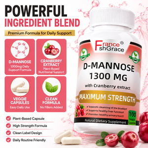 Complément alimentaire GMP Factory Shecome D Mannose 1300mg avec extrait de canneberge pour soutenir la santé des voies urinaires chez l'adulte, capsules de D Mannose - Product Image 4