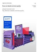 Machine à emballer les bouteilles en plastique automatique, écologique, à économie d'énergie, compacteur de bouteilles en PET haute densité, garantie 1 an