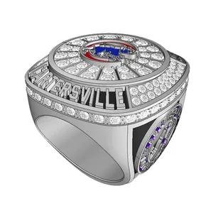 Champions Manufacturer Design Made Custom Your Own Team League Word Sports Championship Ring With High Quality