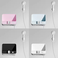 Nouveau système de douche moderne et simple avec robinet mélangeur en laiton pour eau chaude et froide, robinet de baignoire et de douche, système de douche de salle de bain avec étagère de rangement