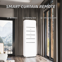 Système de rideaux motorisés intelligents à commande à distance monocanal RF433, moderne, pour bureau et cuisine