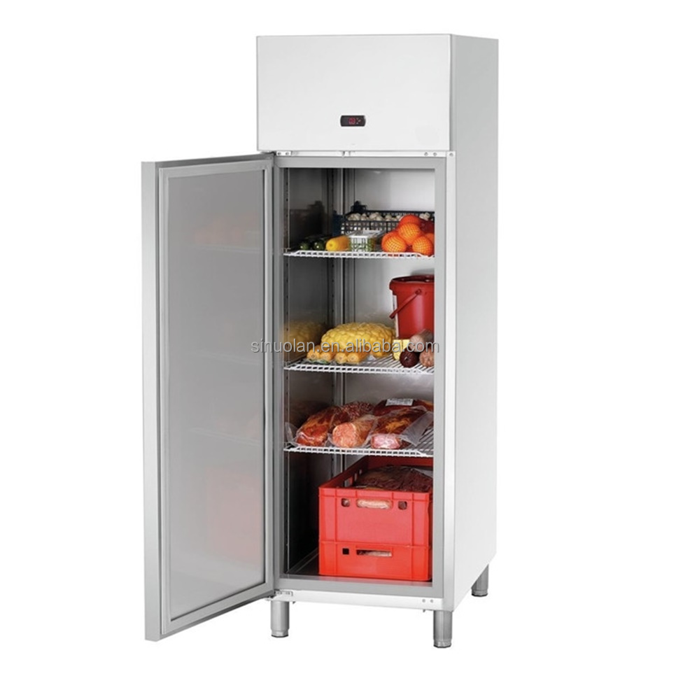 Industrial Restaurant Equipment Heavy Duty Refrigerator Stainless Steel One Door Stainless Steel Refrigerator Commercial