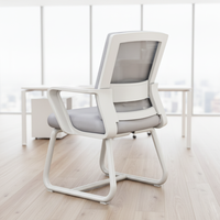 Chaise de bureau en maille de gros pour mobilier de bureau, sans roulettes, pour personnel de bureau et salles de conférence