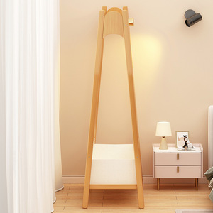 Bamboo Coat <b>Rack</b> Floor Standing <b>Clothes</b> Organizer With Storage Shelf For Bedroom Indoor Use - Product Image 3