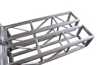 Système de treillis modulaire à cadre carré en alliage d'aluminium pour scène d'exposition et événements DJ - Capacité de charge de 500 kg, installation rapide, vente en gros