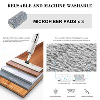 Nouveau vadrouille à poussière en microfibre paresseux en gros pour le nettoyage des sols à la maison vadrouilles plates en spray magique avec bouteille de 350ml
