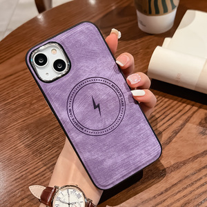 ใช้งานร่วมกับ 14 15 16 <span class=keywords><strong>Pro</strong></span> <span class=keywords><strong>Max</strong></span> เคสป้องกันแบบแม่เหล็ก TPU ลายหนังพร้อมดีไซน์ลาย - Product Image 2