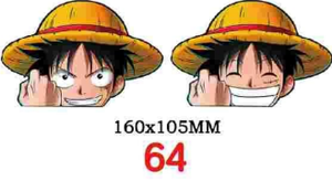 สติกเกอร์ตกแต่งรถยนต์ลายการ์ตูนวันพีซ นิคา ลูฟี่ โซโล นามิ แบบ 3 มิติ กันน้ำ ขนาด 10-15 ซม. จำนวน 1400 แบบ  ออกแบบเองได้ - Product Image 3