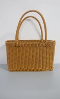 Panier à fleurs en fausse osier rustique écologique avec poignée, style vintage, pour arrangements floraux, décoration de cérémonie de mariage, vente en gros