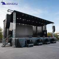 Remolque de Camión Semi-Remolque con Escenario Móvil para Eventos al Aire Libre, Estándar Americano, para Conciertos, Evangelismo, Promoción y Elecciones