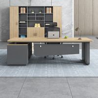 Di lusso di alta qualità Design moderno Executive Set da scrivania per ufficio Manager del lavoro CEO Boss fatto elegante pannello in legno