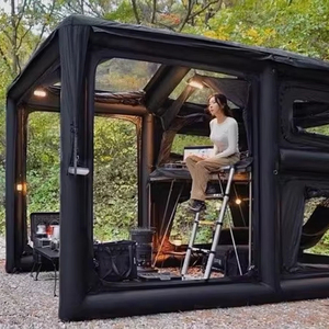 Tienda de campaña inflable al aire libre, tienda de campaña portátil de gran espacio completamente automática, tienda impermeable de dos dormitorios y una sala de estar - Product Image 1