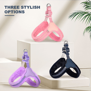 Friendly Y Saddle Dog Summer Cooling Vest Neopreno Mix Color Luxury Vegan Leather Strap New Dog Harness - Product Image 4