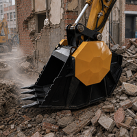 Cucharón Triturador para Excavadora de 40-50 Toneladas, Construcción Robusta, Precio de Fábrica