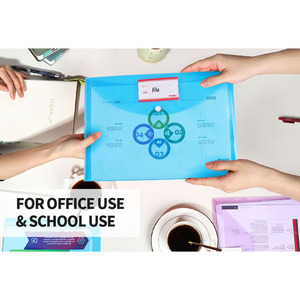 Foska ซองจดหมายที่มีสีสันโปร่งใสและโฟลเดอร์เอกสารที่ชัดเจนความจุขนาดใหญ่สำหรับการจัดระเบียบไฟล์ประเภทต่างๆ - Product Image 5