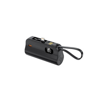 Mini Power Bank de Poche, Compact, d'Urgence, avec Double Prise, Power Bank Mobile