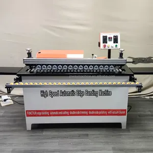Edgebander portátil de borda, máquina automática de alta velocidade de borda, preço, dispositivo de corte final, máquina de bandagem de borda de madeira