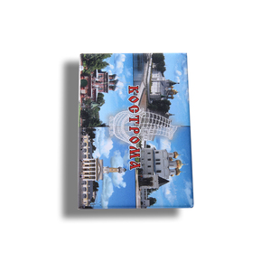 Rectangle Customized Landscape UV Printed PU Leather Souvenir Fridge Magnet - Product Image 4