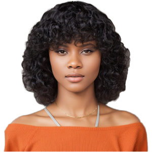 Existencias de fábrica Balayage Full Curly Remy Grade <span class=keywords><strong>Cabello</strong></span> humano para cortar Peluca sin pegamento Blue ZOO Brand Blonde Mix Rainbow Honey Brown - Product Image 1