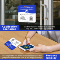 Carte programmable en PVC RFID 13,56 MHz NFC NTAG216/213, étanche, pour les cartes de membre, les cartes d'accès aux hôtels, les cartes de contrôle d'accès, les cartes de commentaires