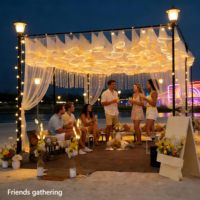 Voile lumineux romantique pour plafond de mariage, 20m x 50cm de hauteur, lumière blanche, pour anniversaire, demande en mariage, mariage