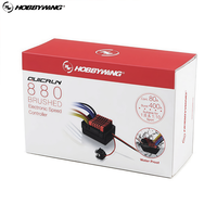 Contrôleur de vitesse étanche Hobbywing QuicRun WP 880 Dual Brushed ESC 80A pour accessoires de voiture RC 1/8 1/10 et drone
