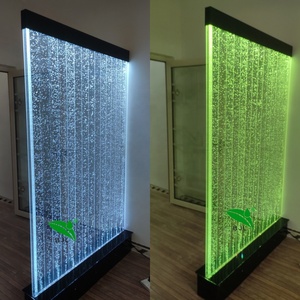 Parete d'Acqua a Bolle LED Personalizzata a Prezzo di Fabbrica per Decorazione Matrimonio Sfondo Nuziale - Product Image 1