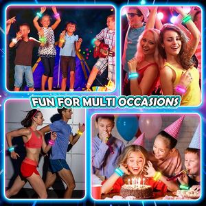 2025 Novelty Gifts Wristband Custom Design Clear Bio TPU Led Flashing Flight Bracelet for Parties - Product Image 6