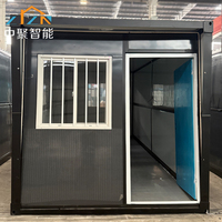 Installation rapide à faible coût, bureau modulaire préfabriqué pliable de 20 pieds, maison en conteneur d'expédition en acier pliable moderne