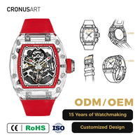 Montres de sport de luxe légères pour hommes Montres mécaniques automatiques ultra-légères Montres pour hommes tendance d'affair