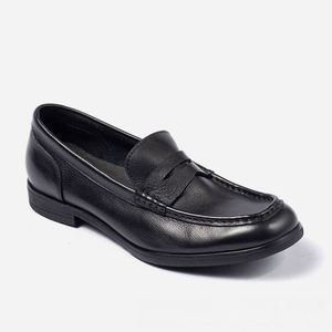 Chaussures décontractées pour hommes en cuir véritable, style vintage, grande taille, nouvelle mode, originales, de haute qualité, pour fêtes formelles, à enfiler, collection automne - Product Image 1