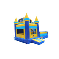 Château gonflable avec toboggan maison de rebond combo château gonflable